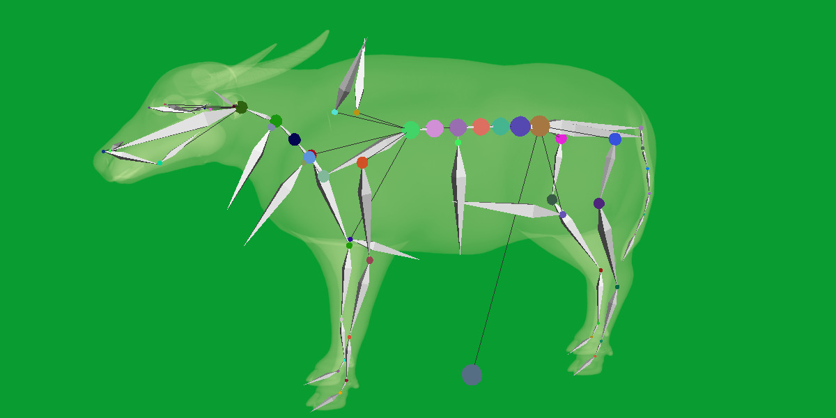 River Buffalo Low-poly 3D model_31