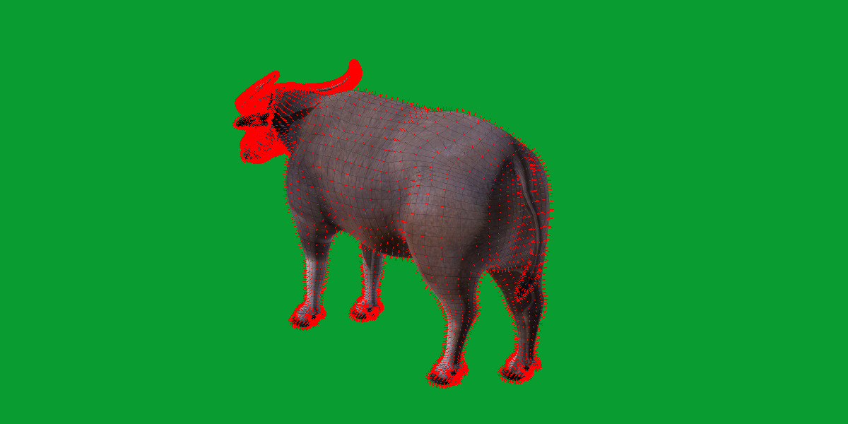 River Buffalo Low-poly 3D model_23