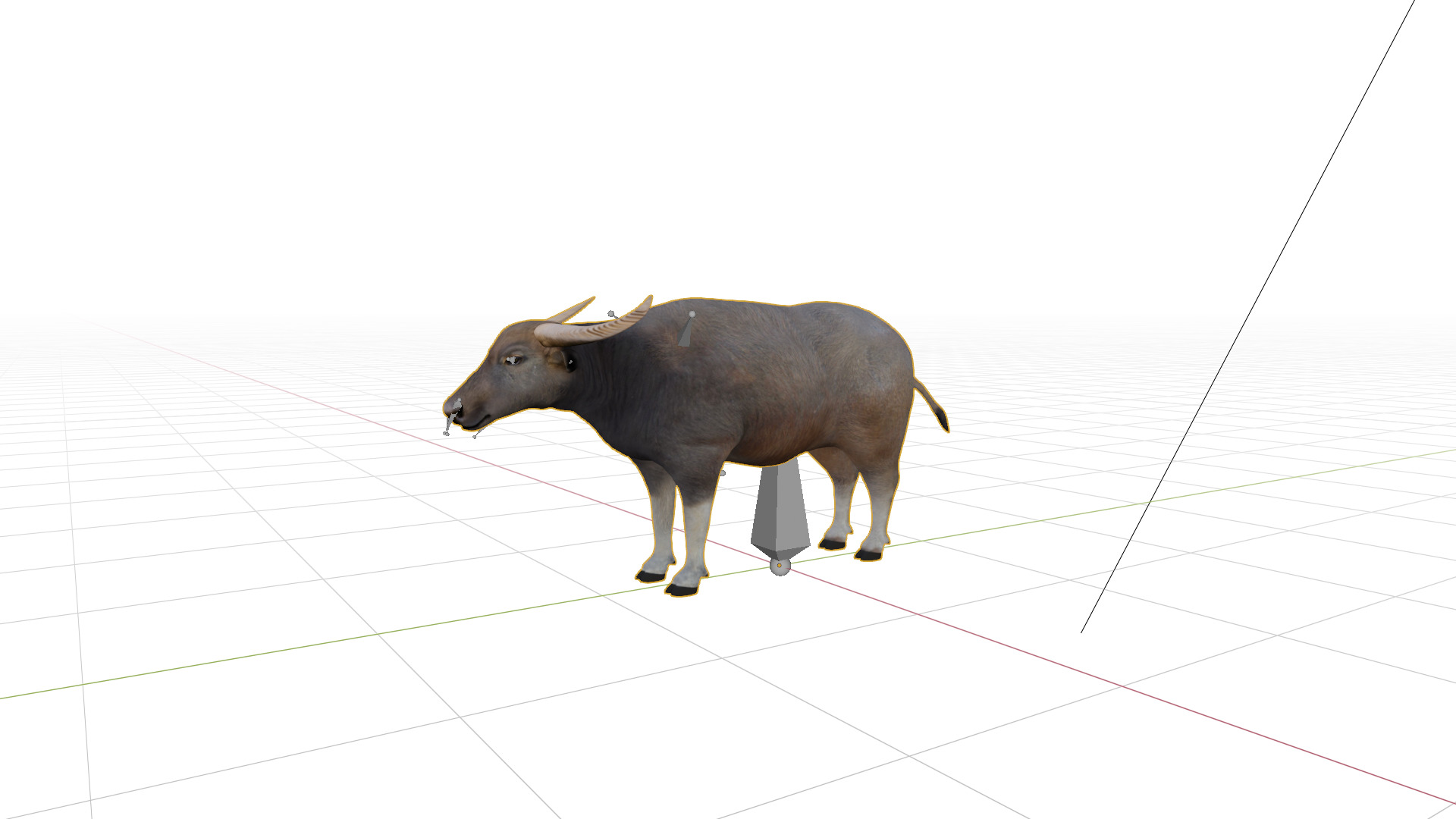 River Buffalo Low-poly 3D model_41