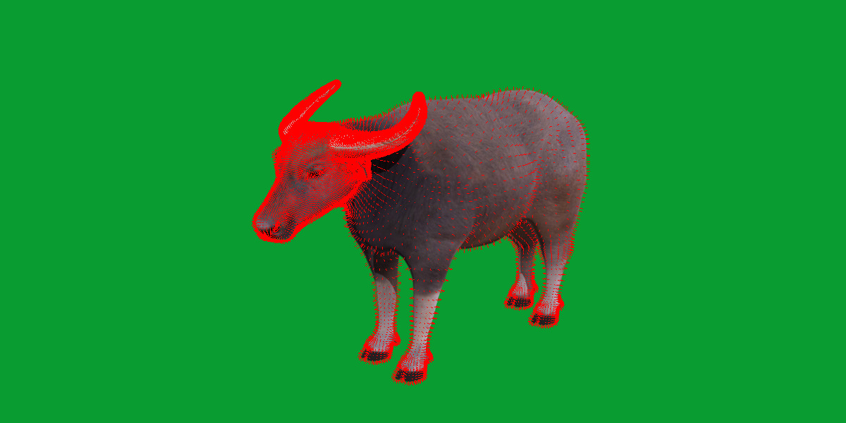 River Buffalo Low-poly 3D model_24