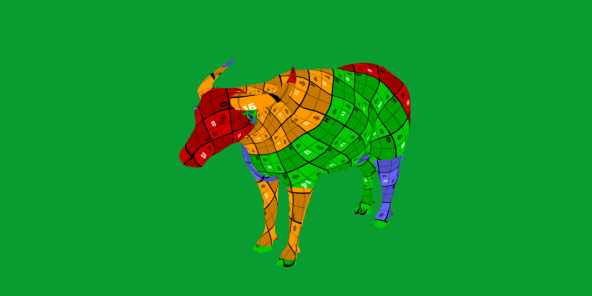 River Buffalo Low-poly 3D model_25