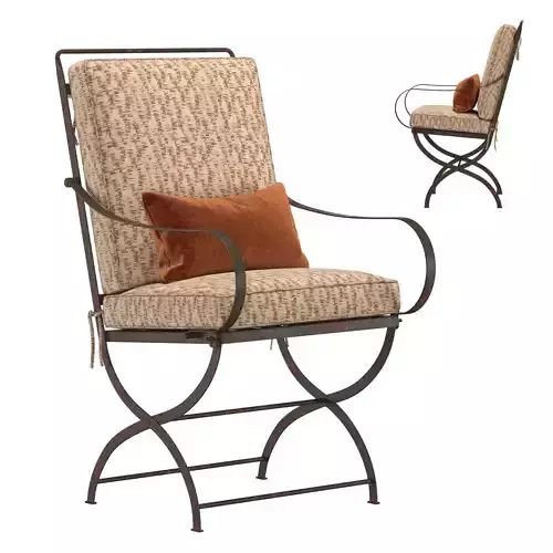 HB 5 Lattes ANTIQUE FAUTEUIL LOUNGE chair 3D model