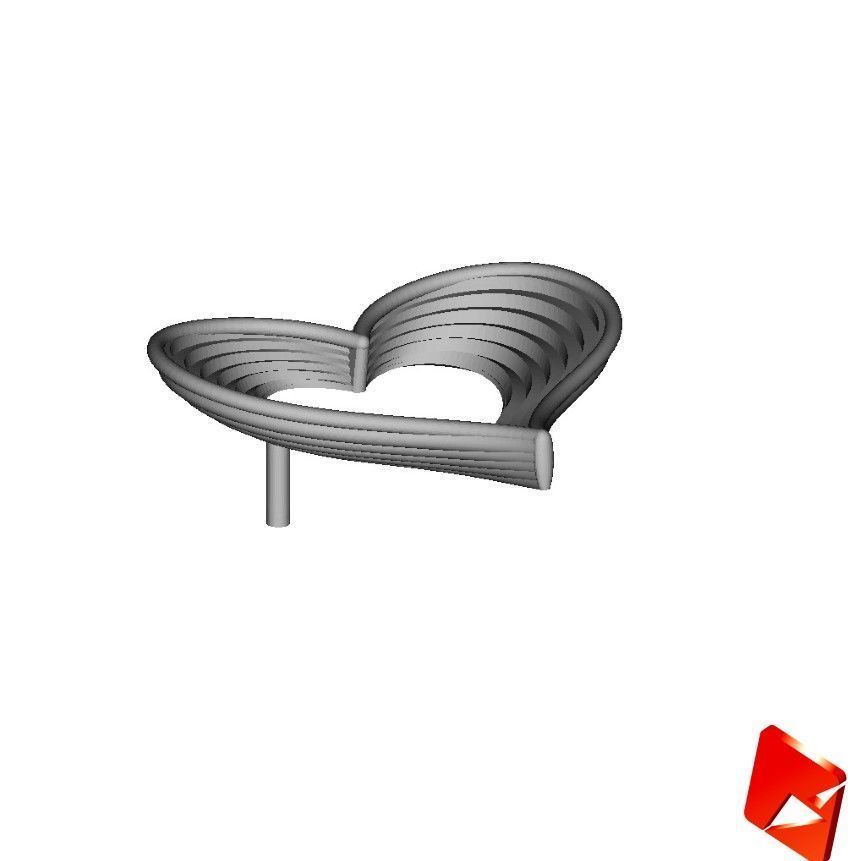 Two tone heart shaped mini set 3D print model_10