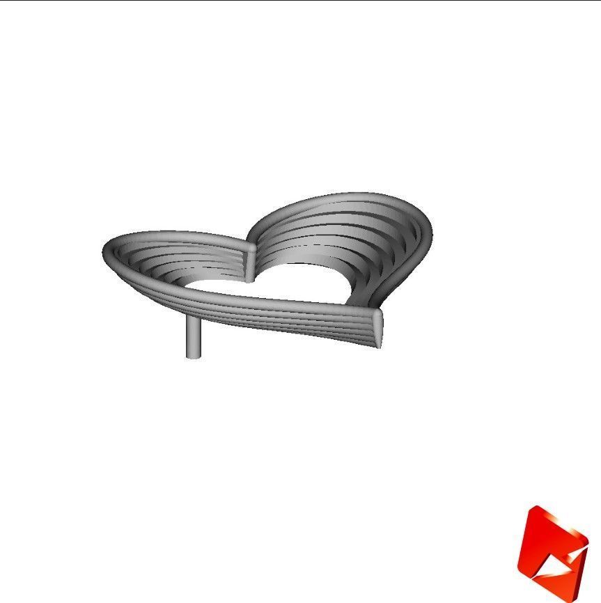 Two tone heart shaped mini set 3D print model_8