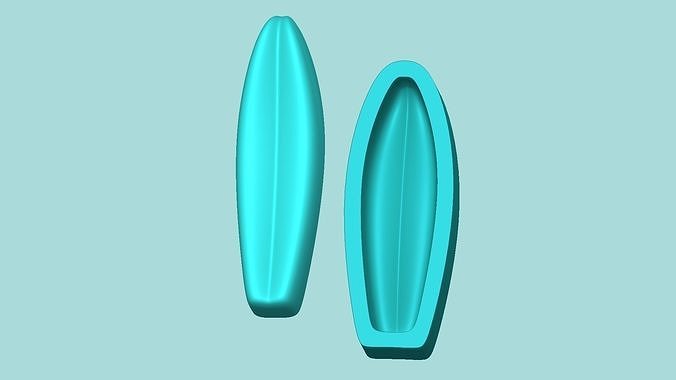 Sunflower Petal 05 - Silicone Mold Maker - Template 3D print model