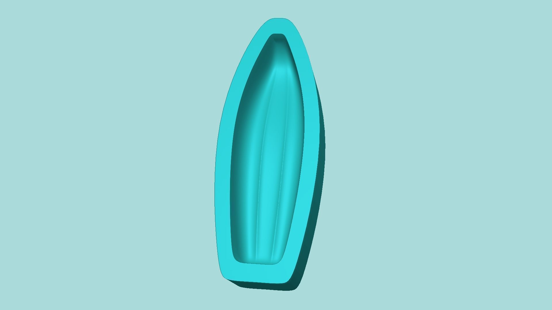 Sunflower Petal 04 - Silicone Mold Maker - Template 3D print model_4