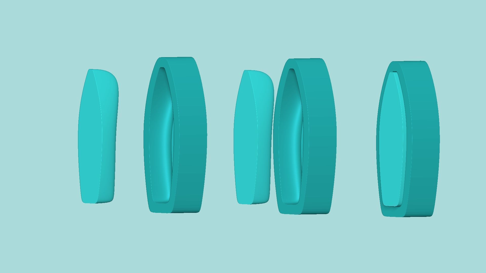 Sunflower Petal 04 - Silicone Mold Maker - Template 3D print model_8