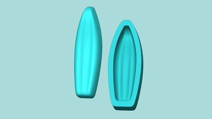 Sunflower Petal 04 - Silicone Mold Maker - Template 3D print model