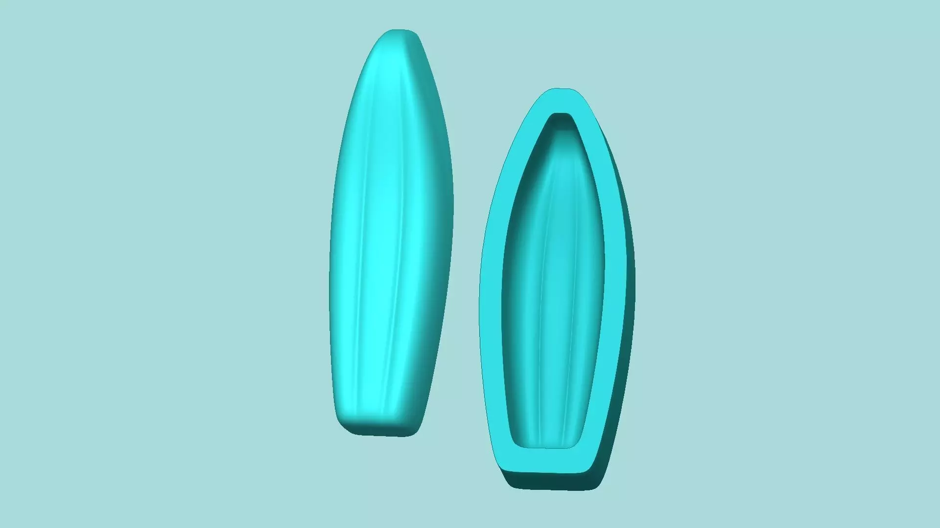 Sunflower Petal 04 - Silicone Mold Maker - Template 3D print model_0