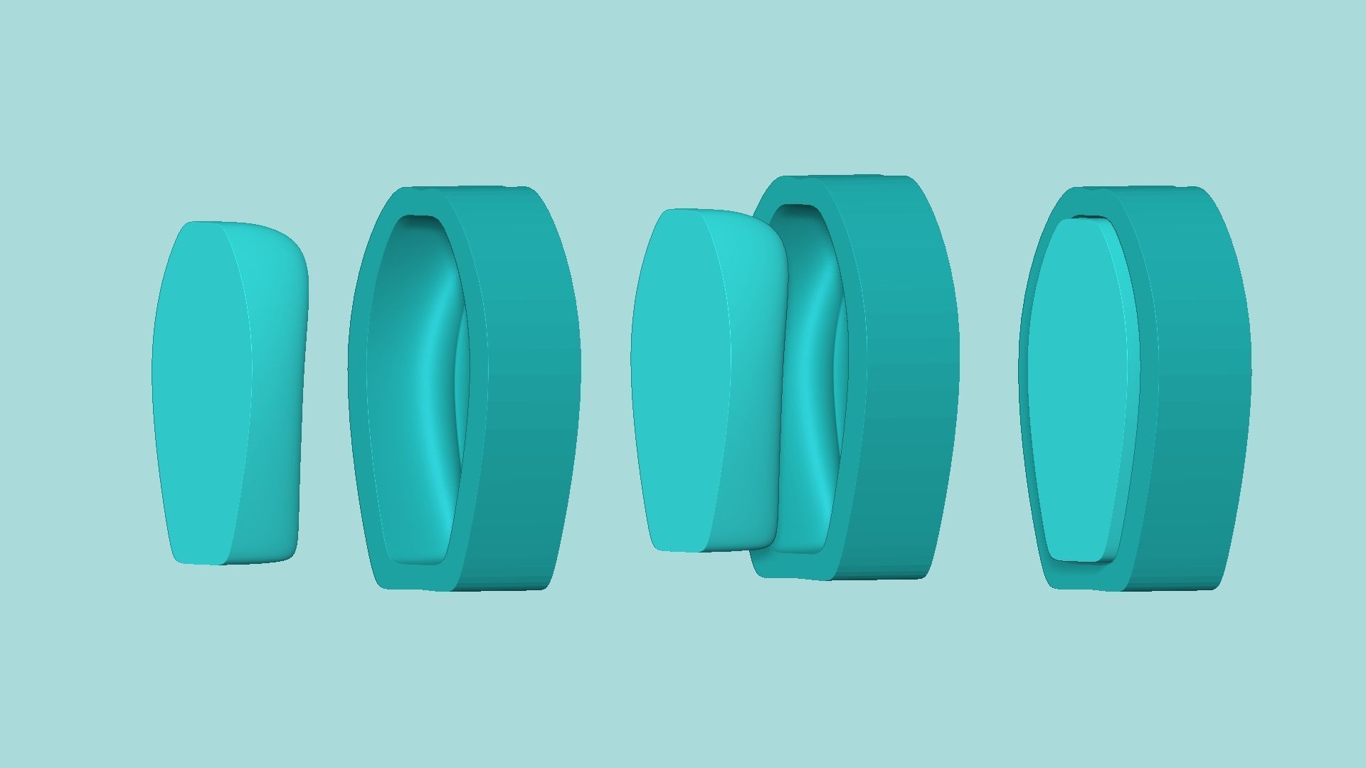 Sunflower Petal 02 - Silicone Mold Maker - Template 3D print model_8