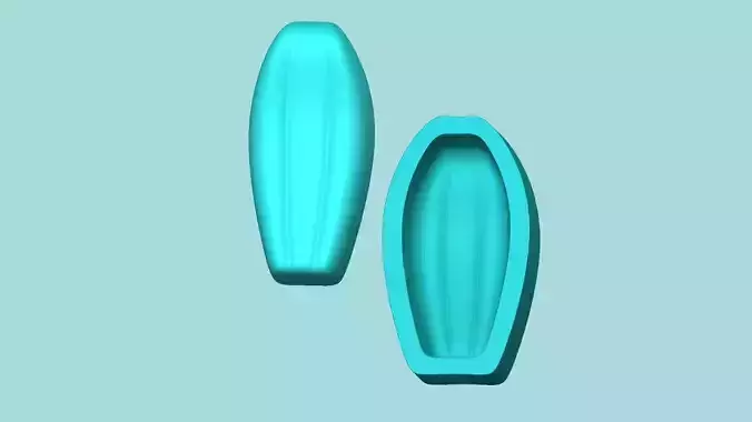 Sunflower Petal 02 - Silicone Mold Maker - Template