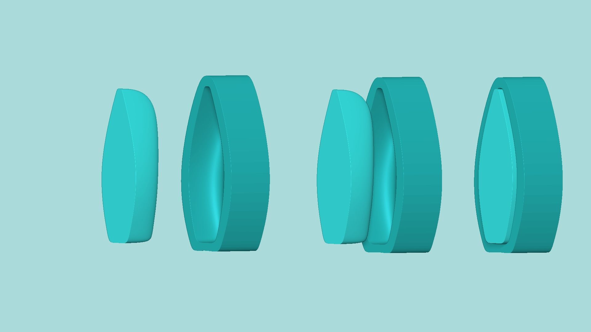 Sunflower Petal 01 - Silicone Mold Maker - Template 3D print model_8