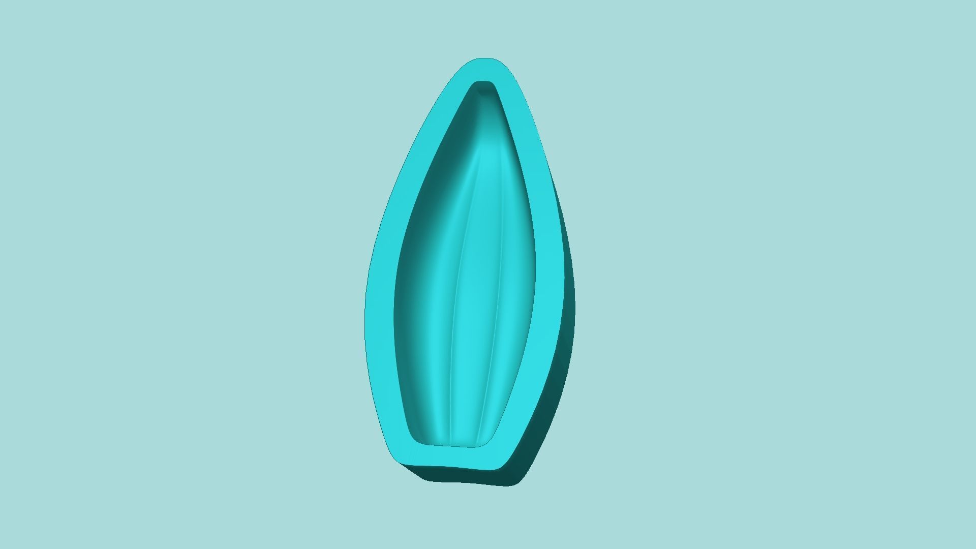 Sunflower Petal 01 - Silicone Mold Maker - Template 3D print model_4