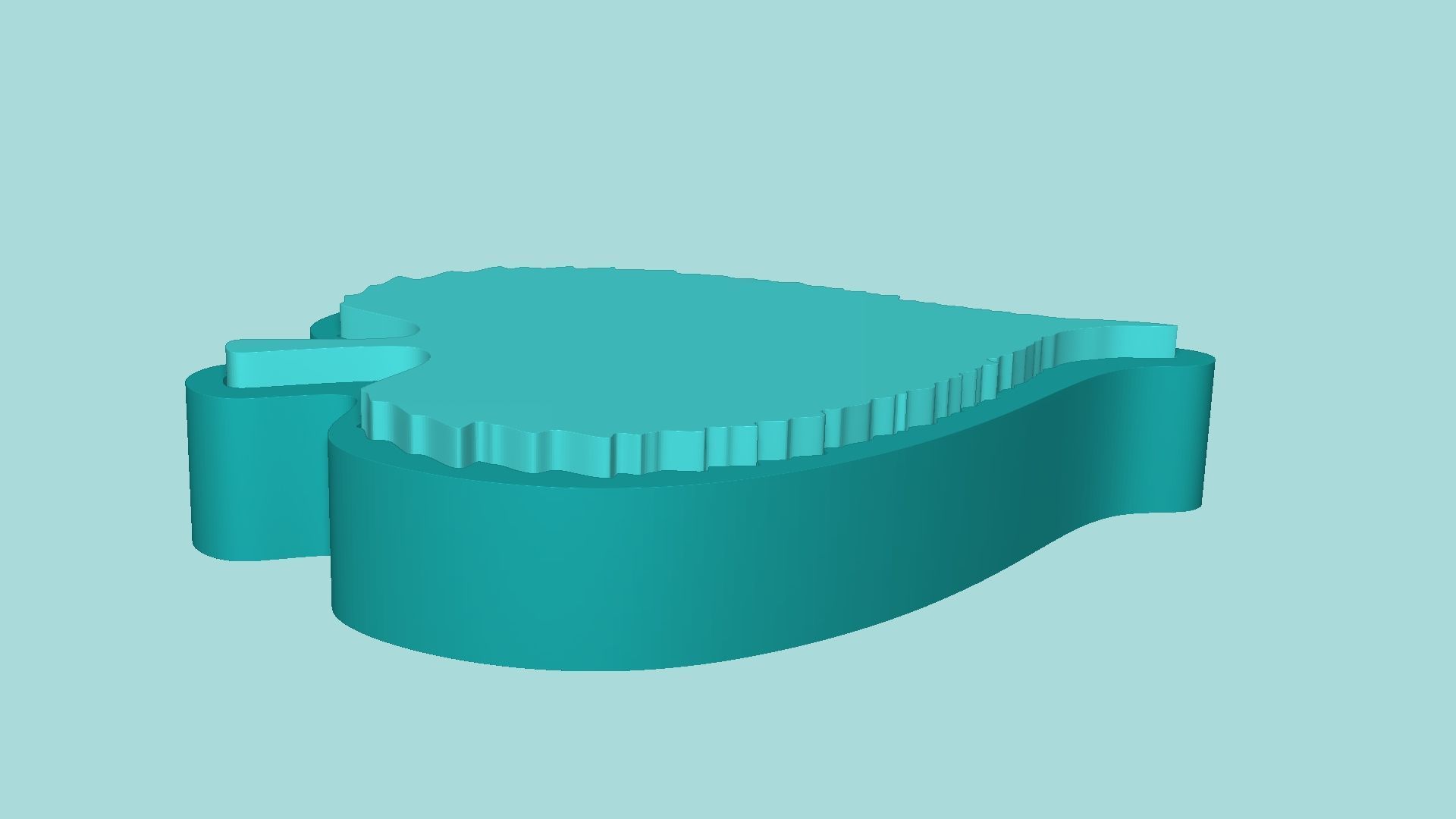 Sunflower Leaf 03 - Silicone Mold Maker - Template 3D print model_6