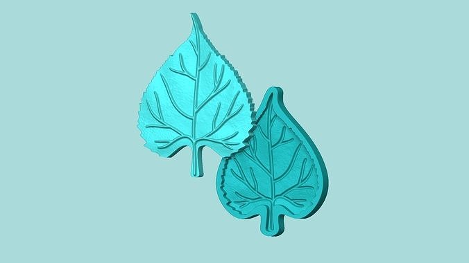 Sunflower Leaf 03 - Silicone Mold Maker - Template 3D print model