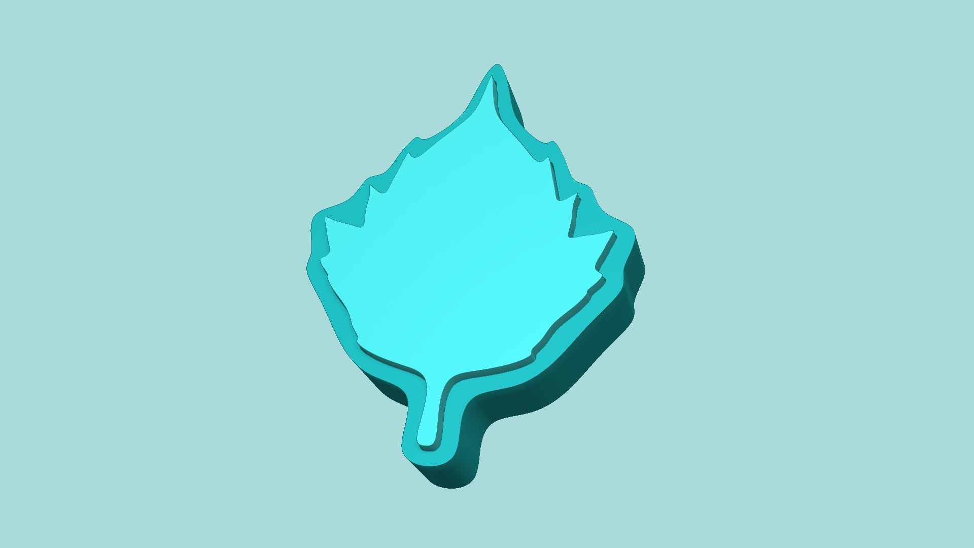 Sunflower Leaf 02 - Silicone Mold Maker - Template 3D print model_5