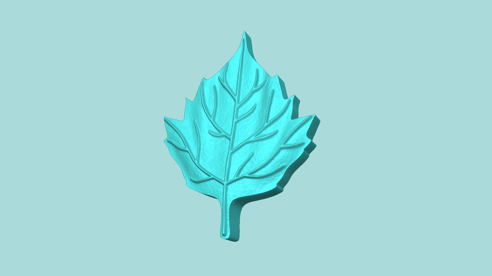 Sunflower Leaf 02 - Silicone Mold Maker - Template 3D print model_2