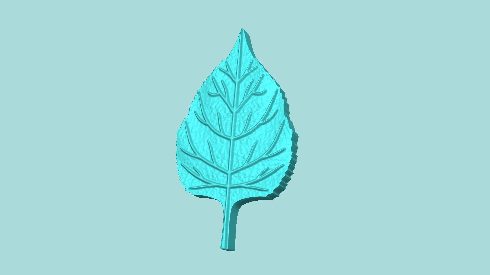 Sunflower Leaf 01 - Silicone Mold Maker - Template 3D print model_2
