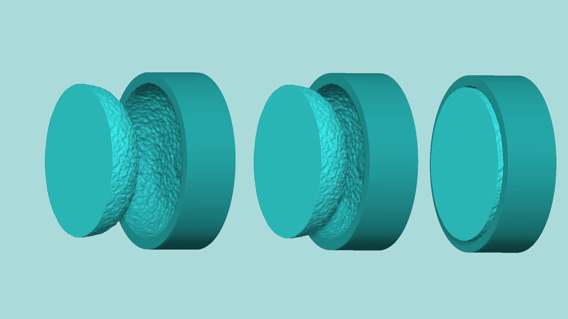 Sunflower Center 06 - Silicone Mold Maker - Template 3D print model_7