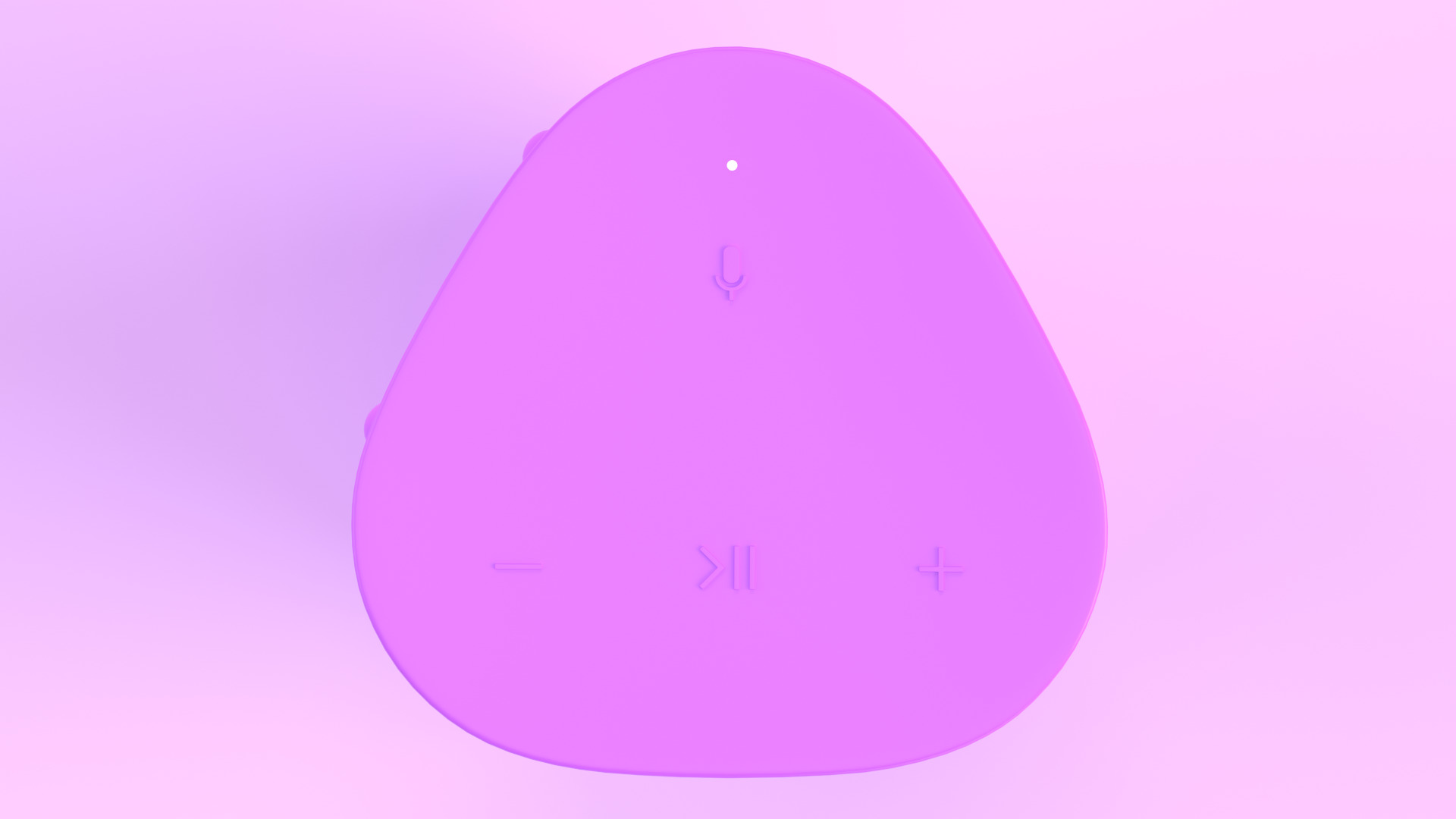 Ultra Portable Smart Speaker Purple Low-poly 3D model_2