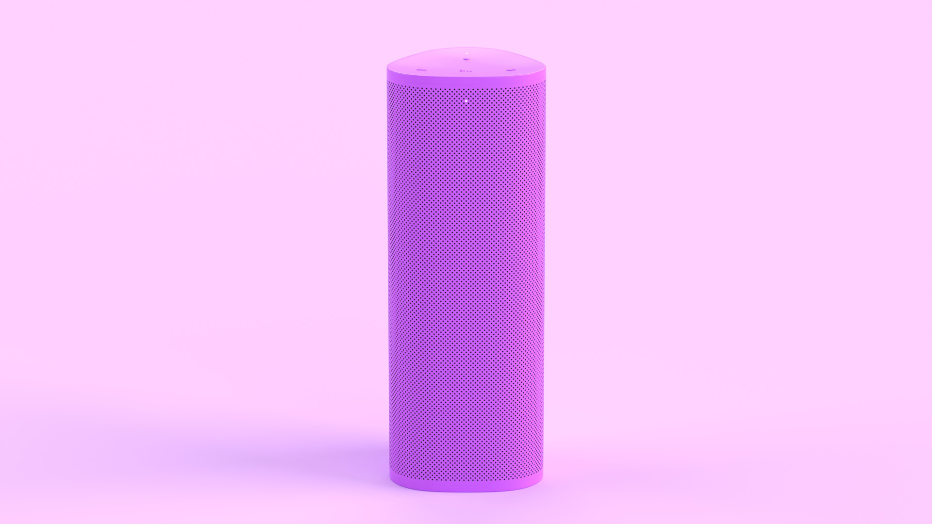 Ultra Portable Smart Speaker Purple Low-poly 3D model_1