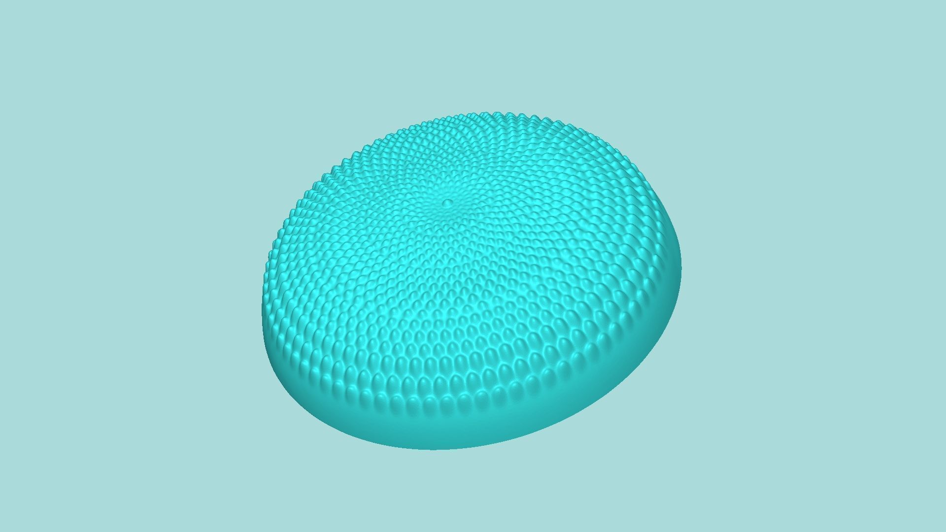 Sunflower Center 05 - Silicone Mold Maker - Template 3D print model_2