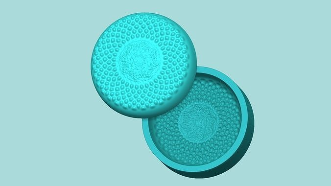 Sunflower Center 04 - Silicone Mold Maker - Template 3D print model