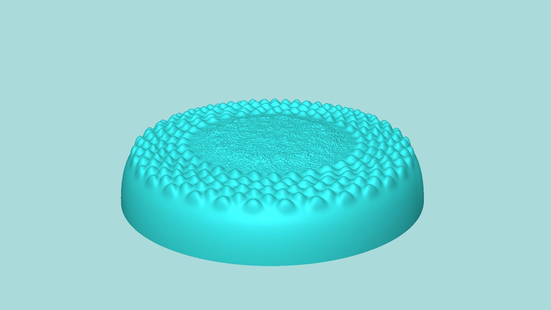 Sunflower Center 02 - Silicone Mold Maker - Template 3D print model_3