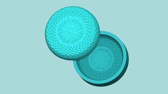 Sunflower Center 02 - Silicone Mold Maker - Template 3D print model