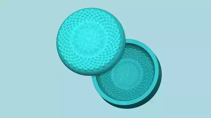 Sunflower Center 02 - Silicone Mold Maker - Template 3D print model