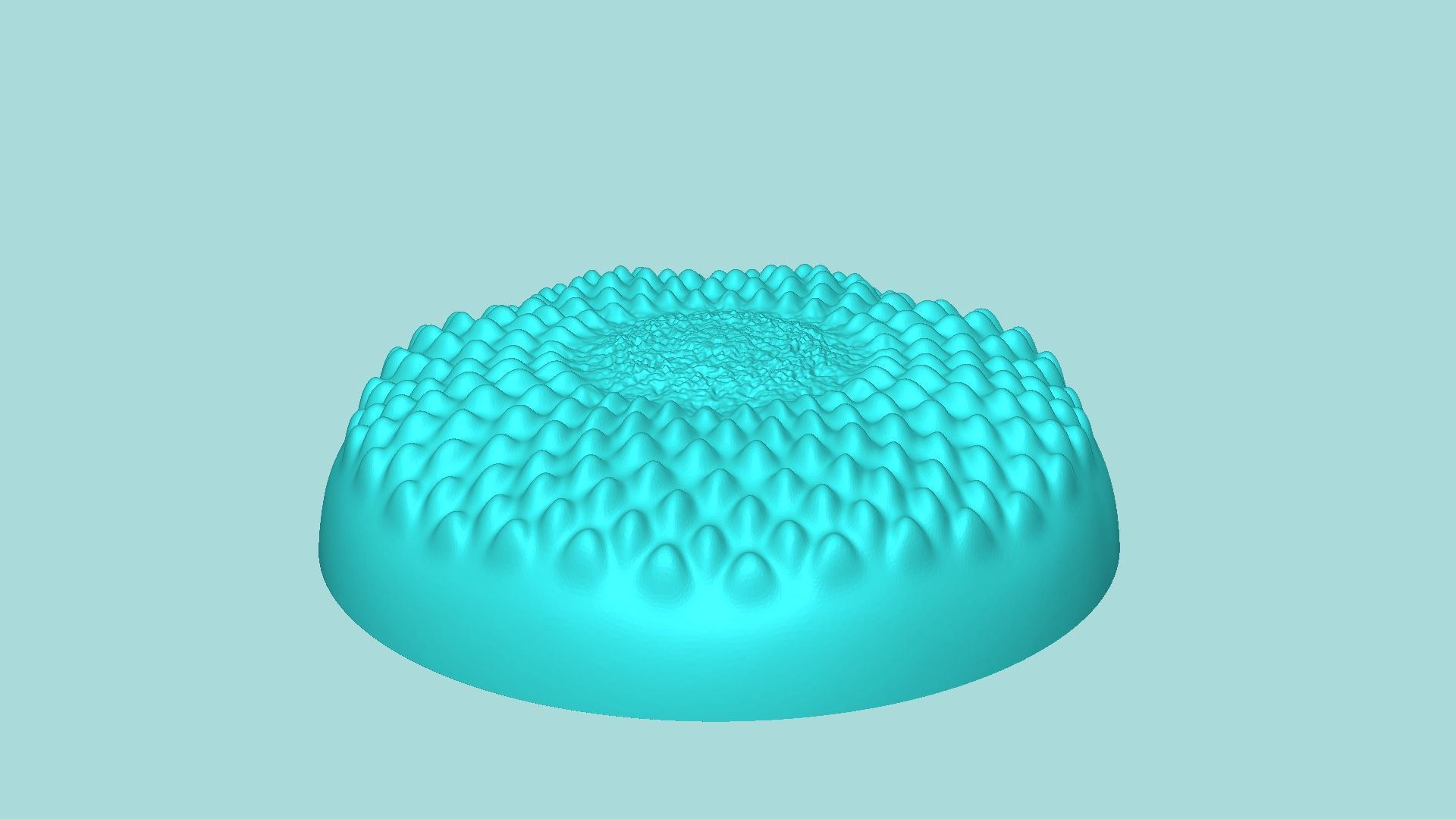 Sunflower Center 01 - Silicone Mold Maker - Template 3D print model_3