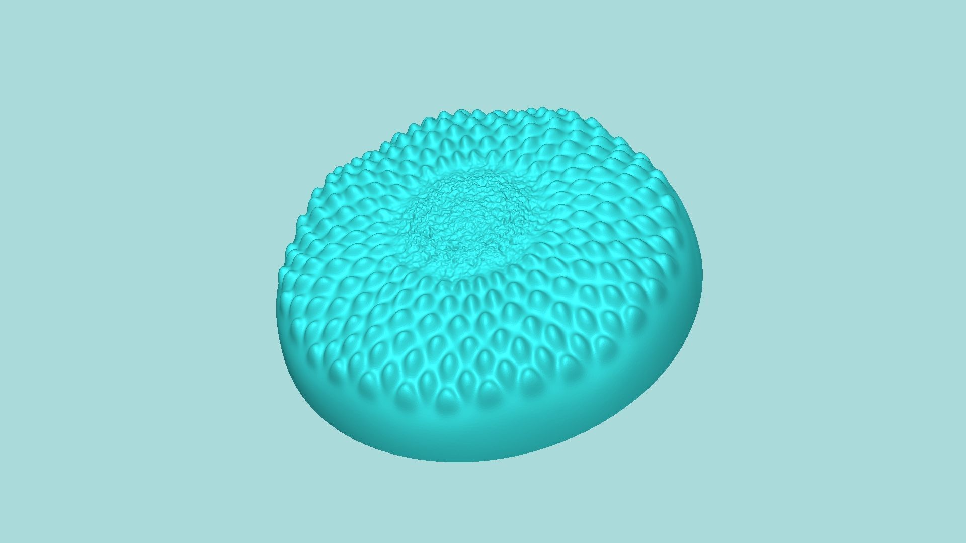 Sunflower Center 01 - Silicone Mold Maker - Template 3D print model_2