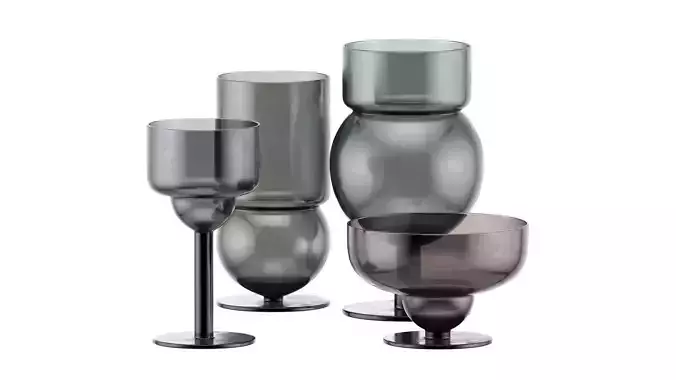 Sferico Glass Collection 3D model