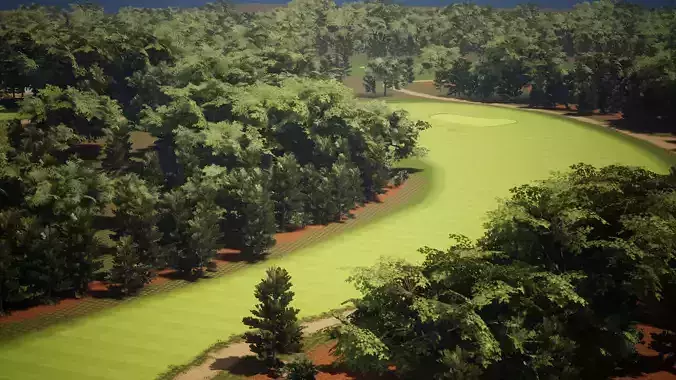 Full 18 Hole Golf Course 3D model