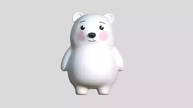 Cute white bear