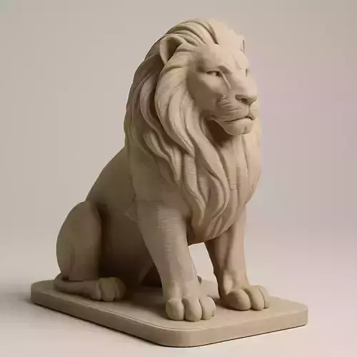 Decorative lion model