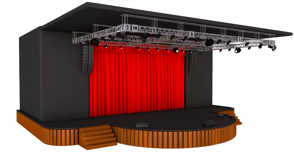 Full Theater Stage 3D model