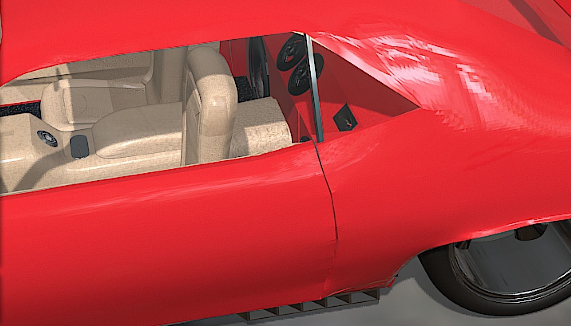 1971 Plymouth HEMI Cuda - High Poly 3D Model 3D model_10