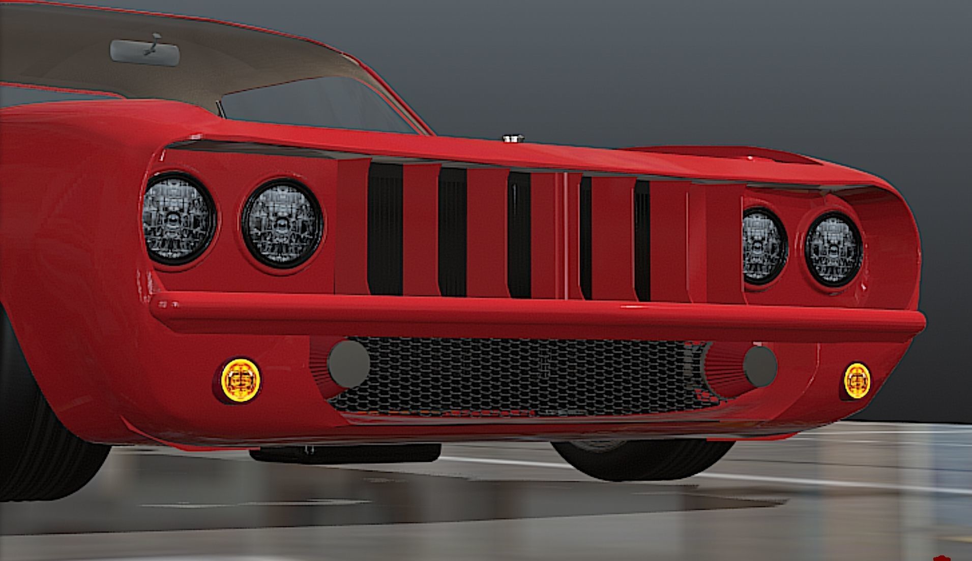 1971 Plymouth HEMI Cuda - High Poly 3D Model 3D model_14