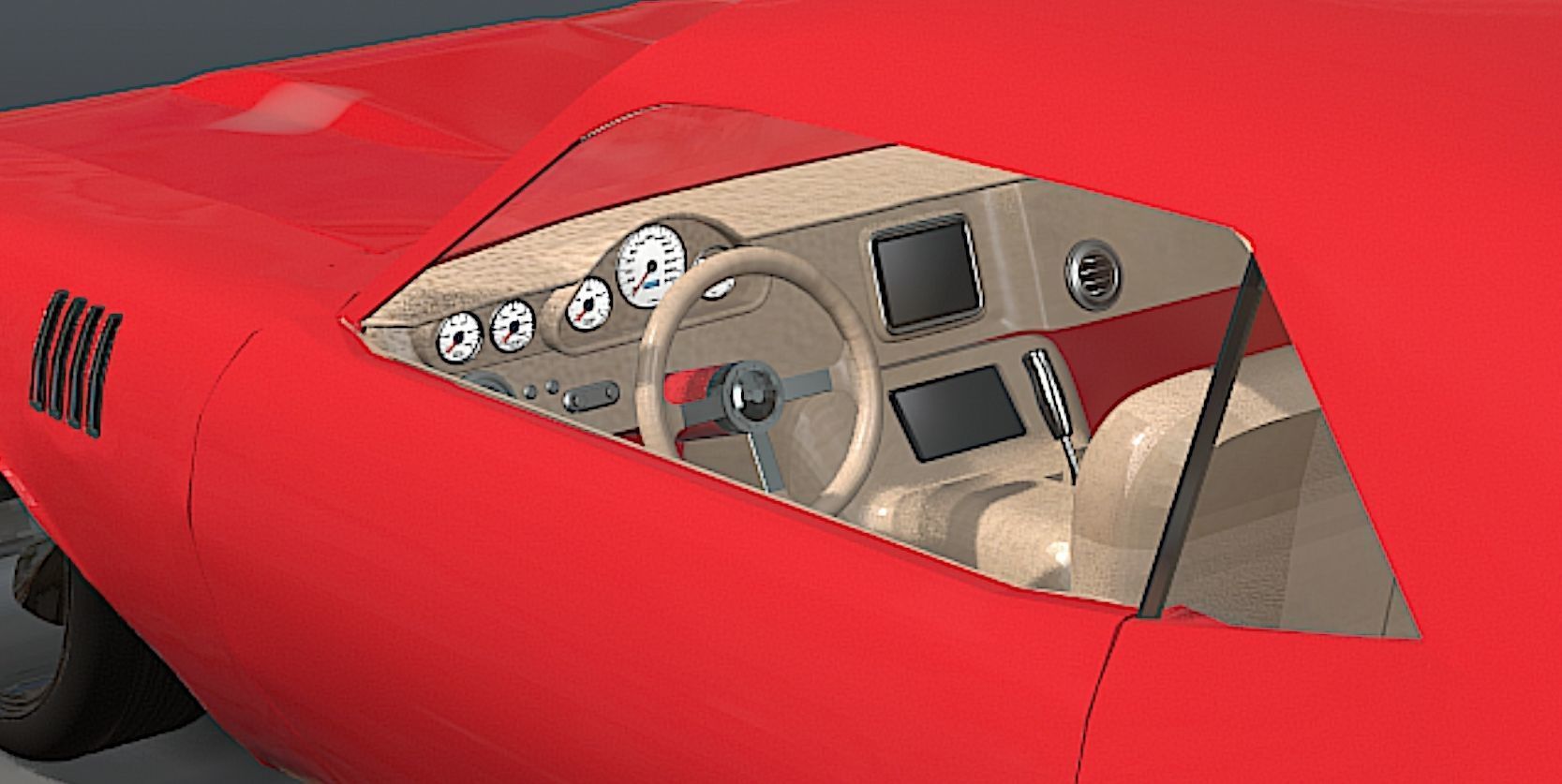 1971 Plymouth HEMI Cuda - High Poly 3D Model 3D model_7