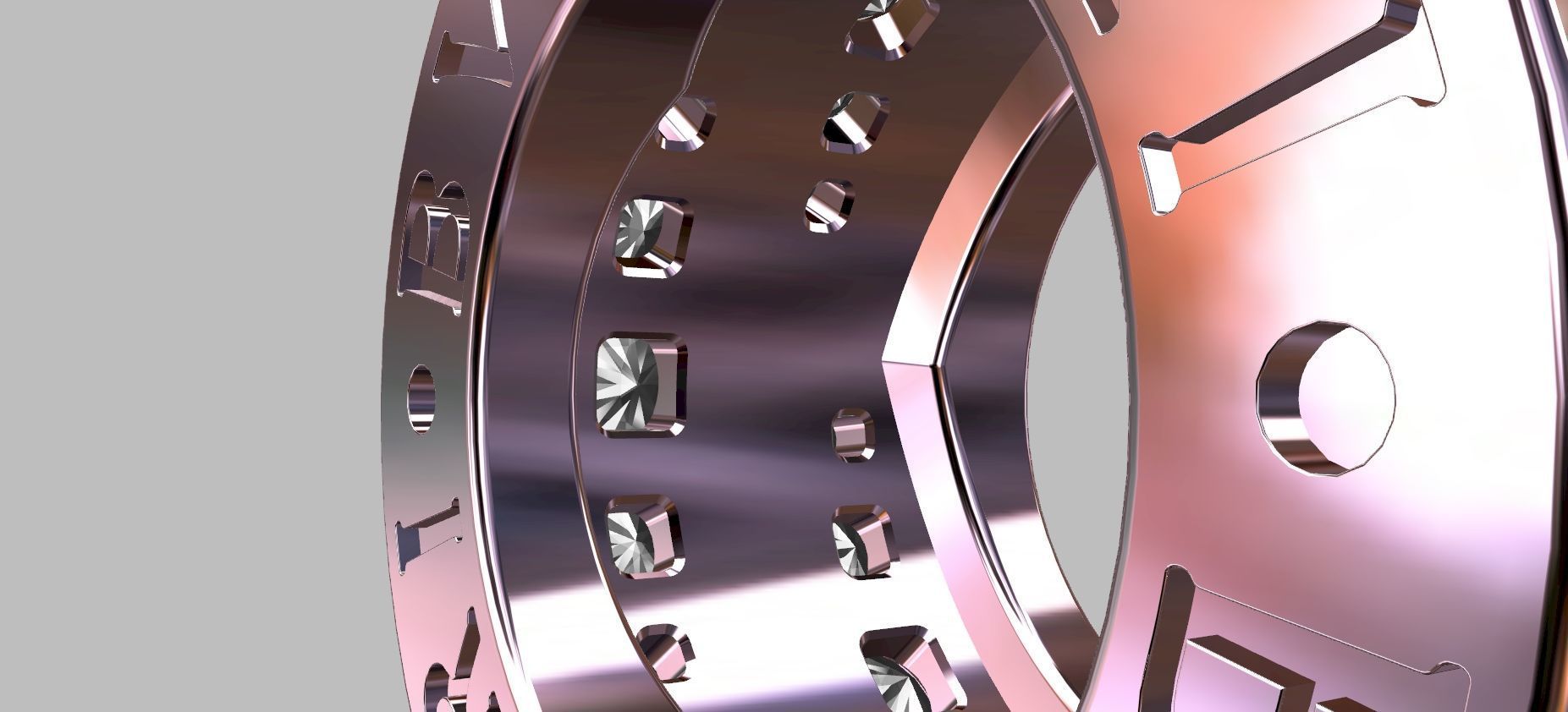 Diamond Ring 3D print model_6