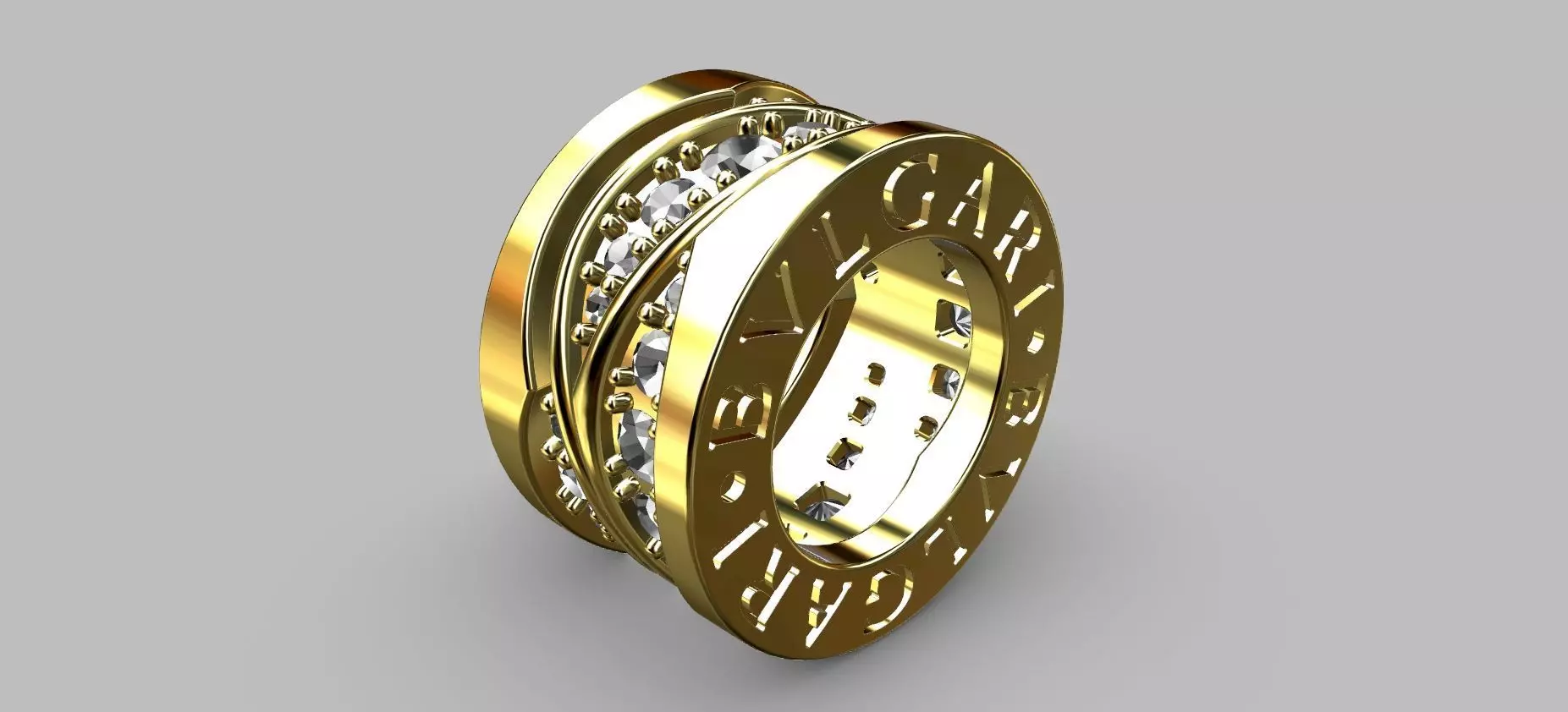 Diamond Ring 3D print model_0