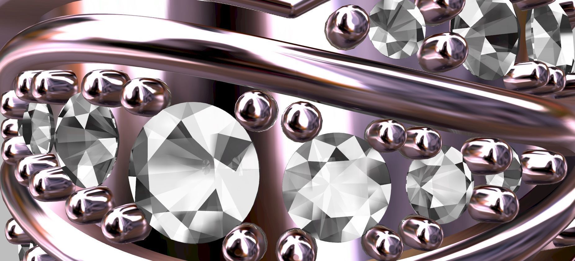 Diamond Ring 3D print model_7