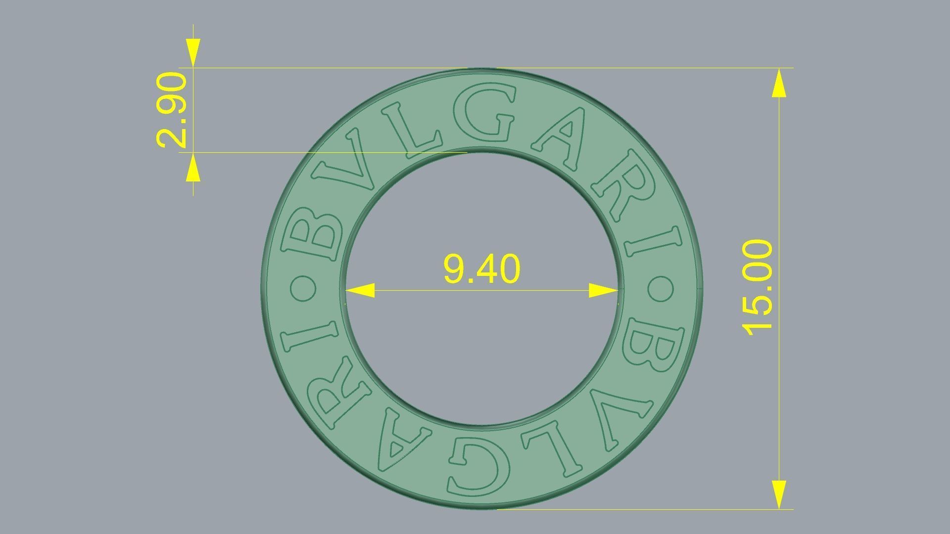 Diamond Ring 3D print model_8