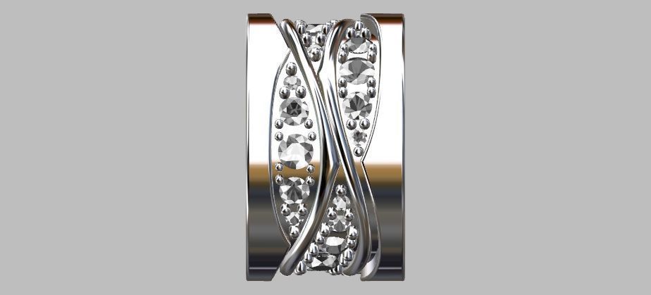 Diamond Ring 3D print model_5