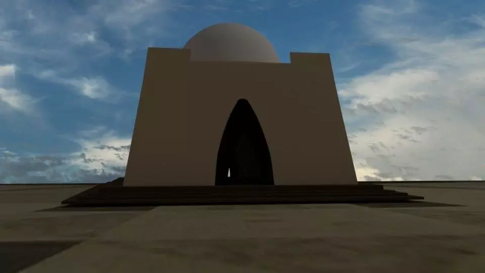 Mazar e Quaid Free low-poly 3D model