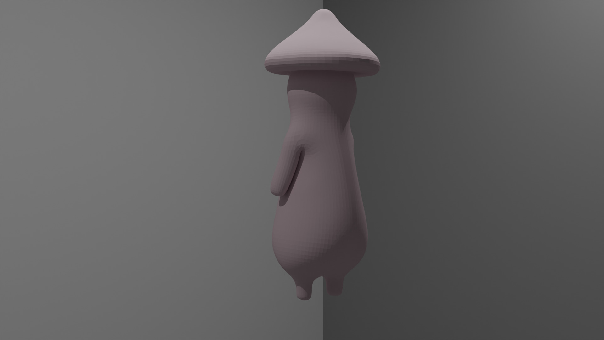 Mushroom Guy 3D print model_2