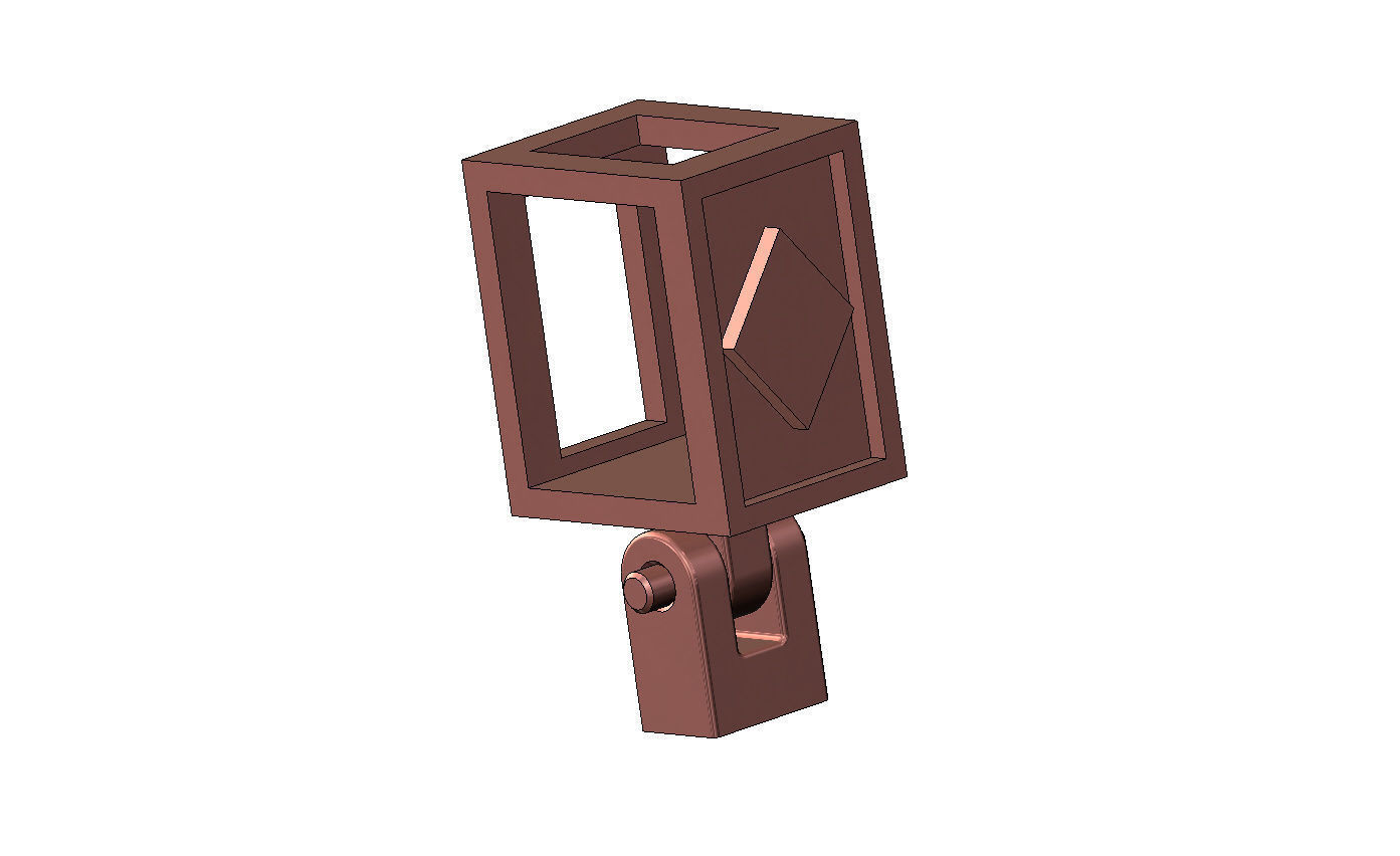 Diamond playing cards symbol 12x10x10mm bail link 3D print model_9