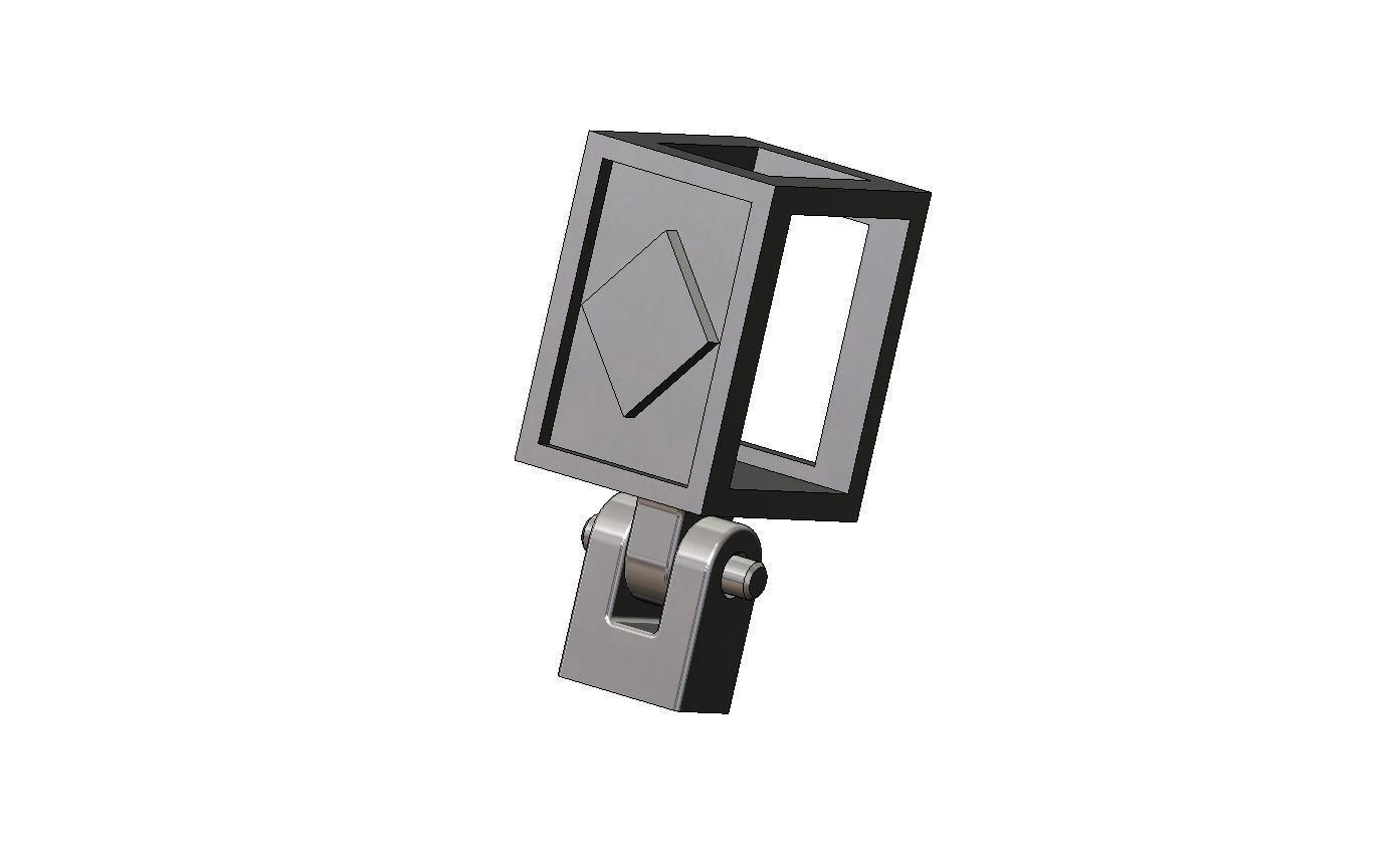 Diamond playing cards symbol 12x10x10mm bail link 3D print model_10