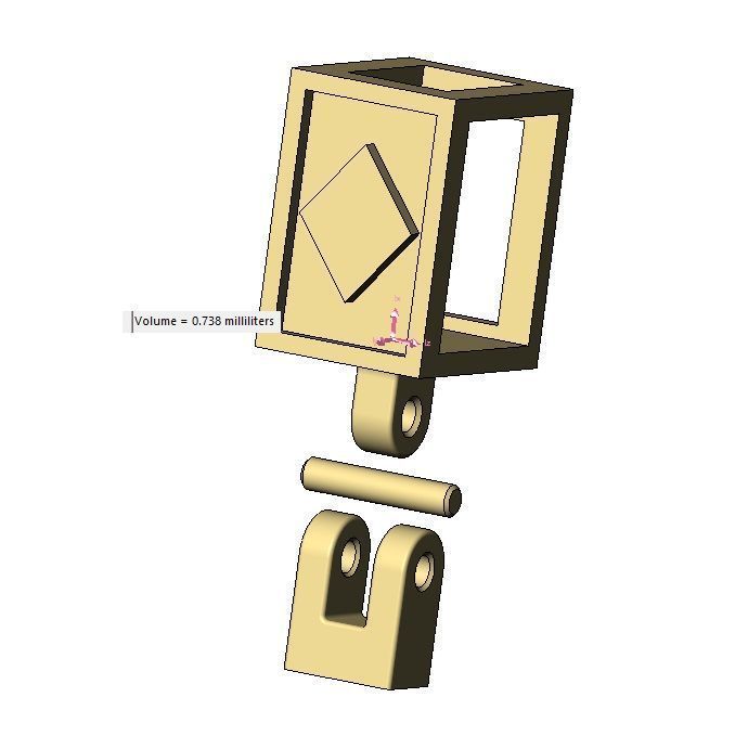 Diamond playing cards symbol 12x10x10mm bail link 3D print model_14